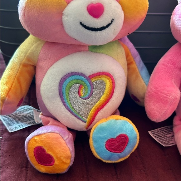 Care Bears Plush Duo - Pink and Rainbow - Picture 6 of 7